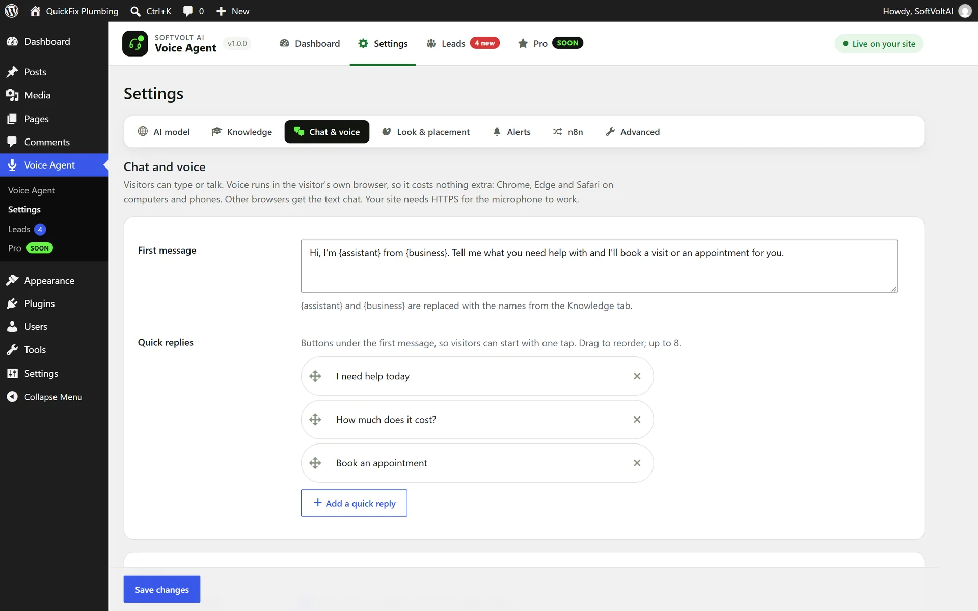 Step 5: Choose how it talks and listens