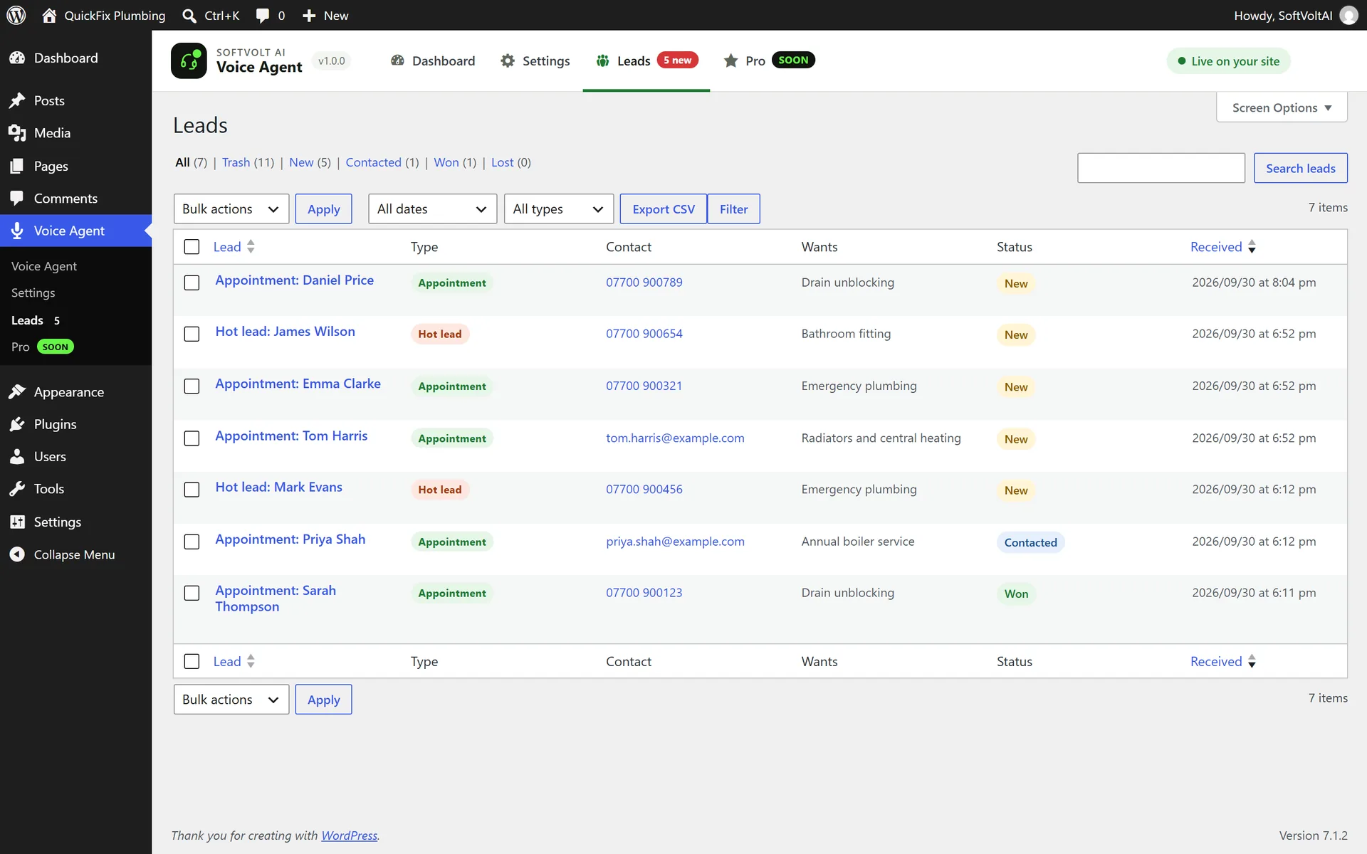 Step 10: Every lead lands in WordPress