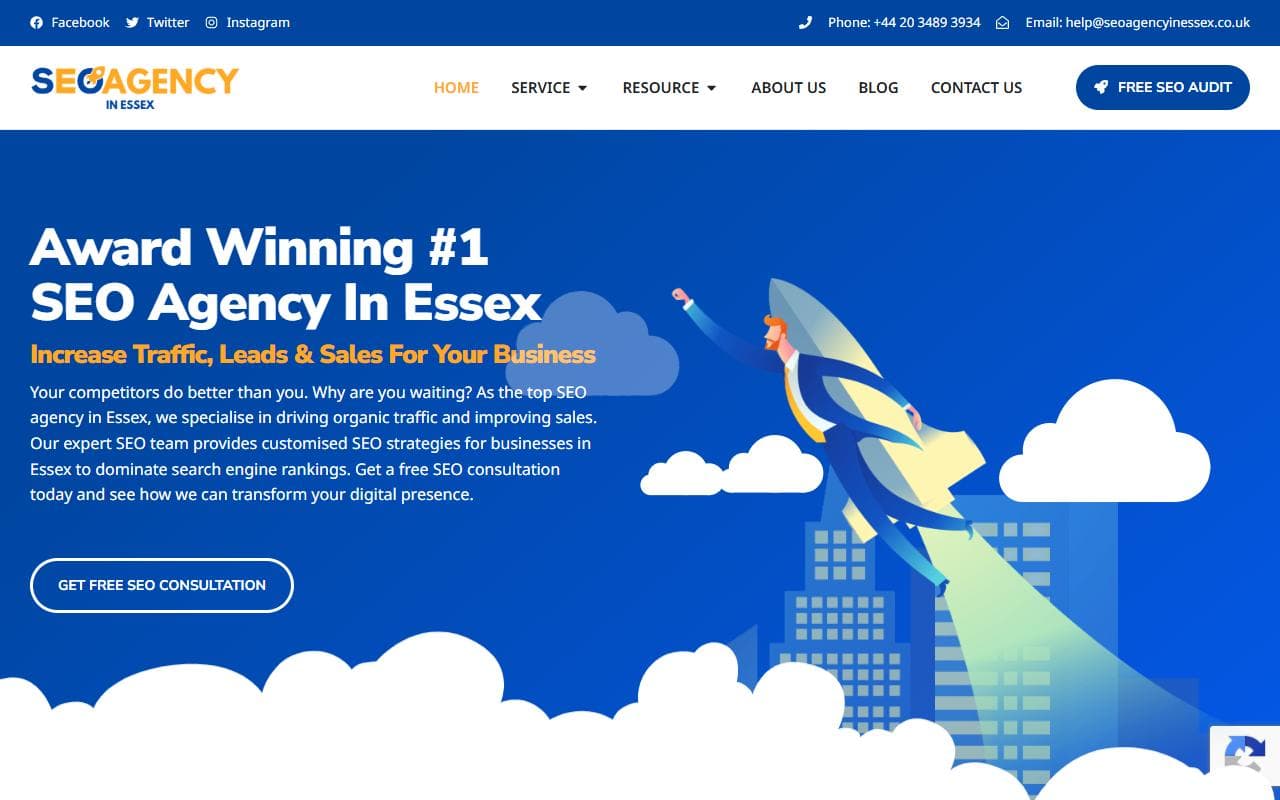 SEO Agency in Essex — homepage